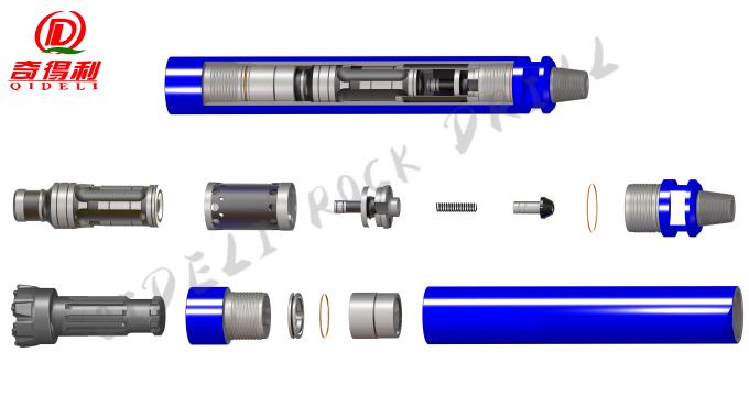 8 Inch DTH Bulroc Dth Hammer , 203 - 305mm Ql 60 Hammer For PV Drilling