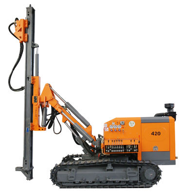 Four Cylinder DTH Drilling Rig With Rotary Head 5500kg Weight ZGYX - 420 Model