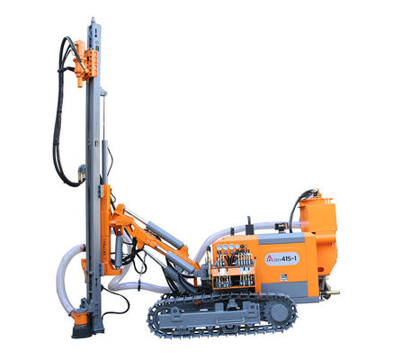 High Performance Dth Rig Machine Without Cab , 90mm - 115mm Blasing Hole Air Drilling Rig