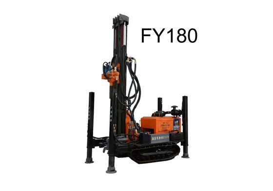 Track Type Water Well Drilling Rig Multipurpose For 180 Meters Well FY180 Model