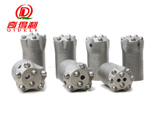 7 Tapper Degree Hammer Drill Bits , 32mm 8 Buttons Tungsten Carbide Spherical Drill Bit