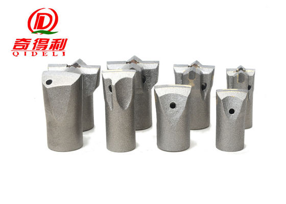 Chisel 28mm - 80mm Tapered Drill Bits , 10mm Thickness Air Hammer Bits