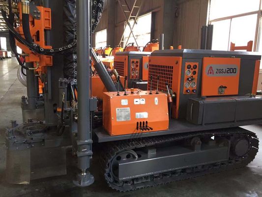 400 Meter Water Well Air Compressor , Drilling Rig Water Well Drilling Equipment 