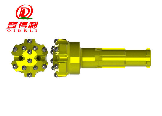 HD25 / Br2 Series DTH Hammer Bit Mid Air Pressure For Blashing Hole Drilling